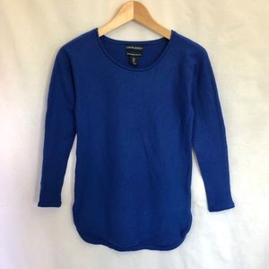 Cynthia Rowley merino wool ¾ length sleeve sweater